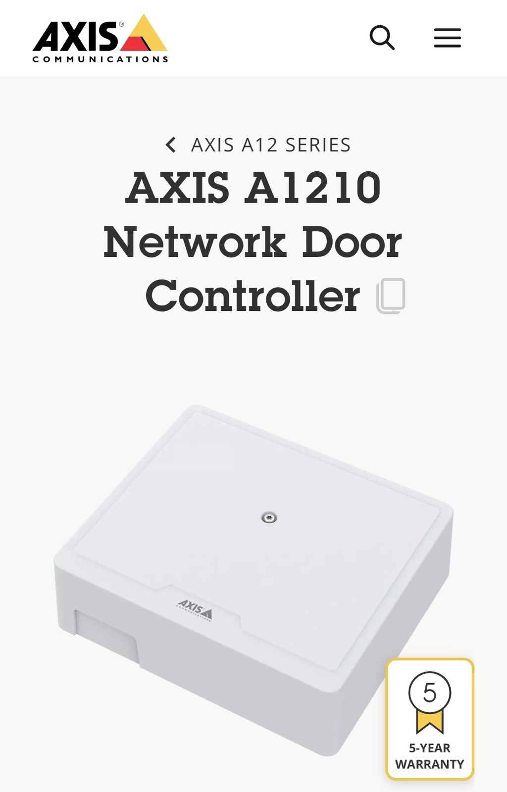 Axis A1210 Network Door Controller (in a A1001 box all parts are included)