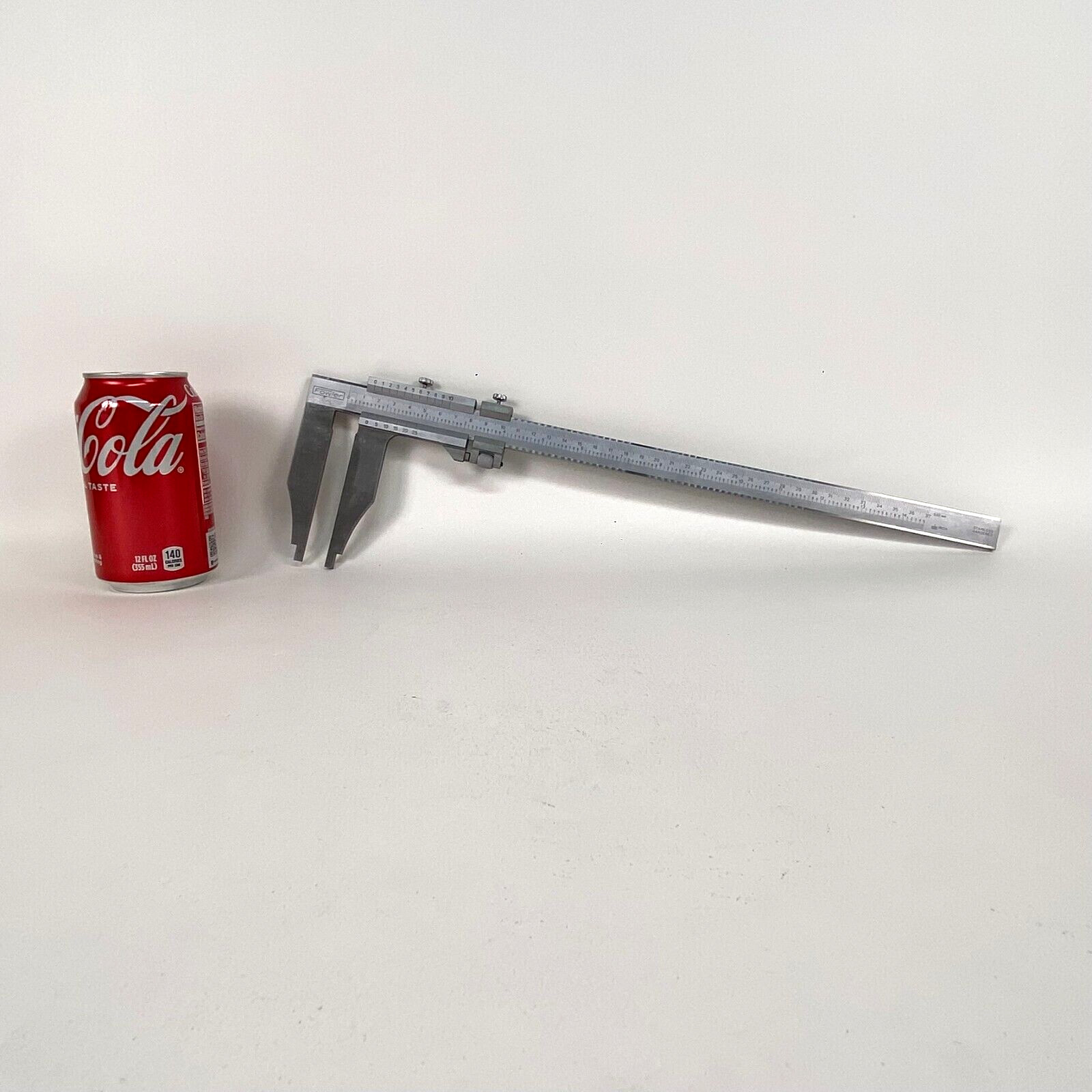 Vtg Fowler Vernier Caliper ~ 0-14.5”/ 375 mm ~ 52 065 ~ Fine Adjustment ~ Case