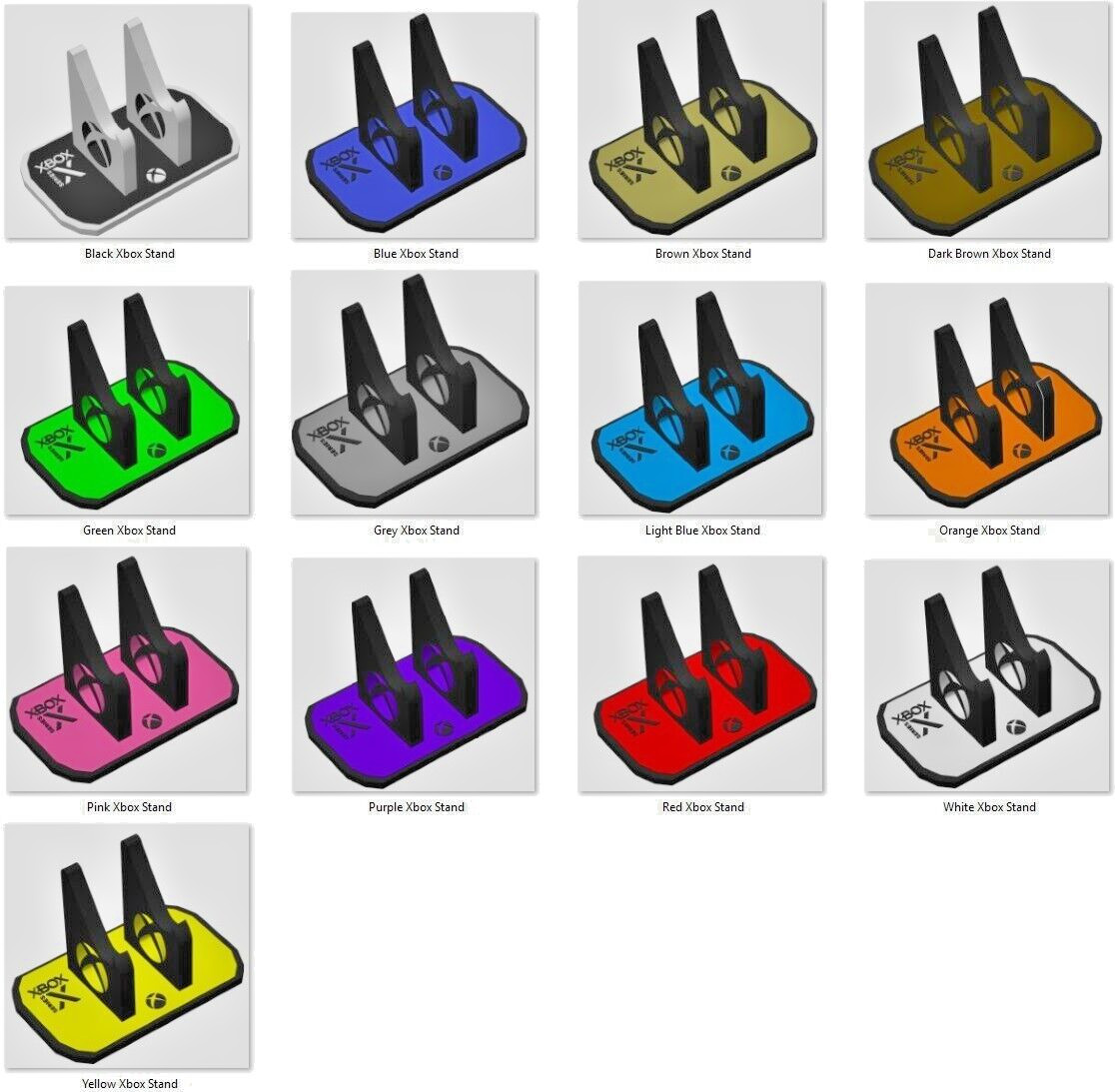 Xbox One & Series X S controller Stand 3D Print Multi Color.