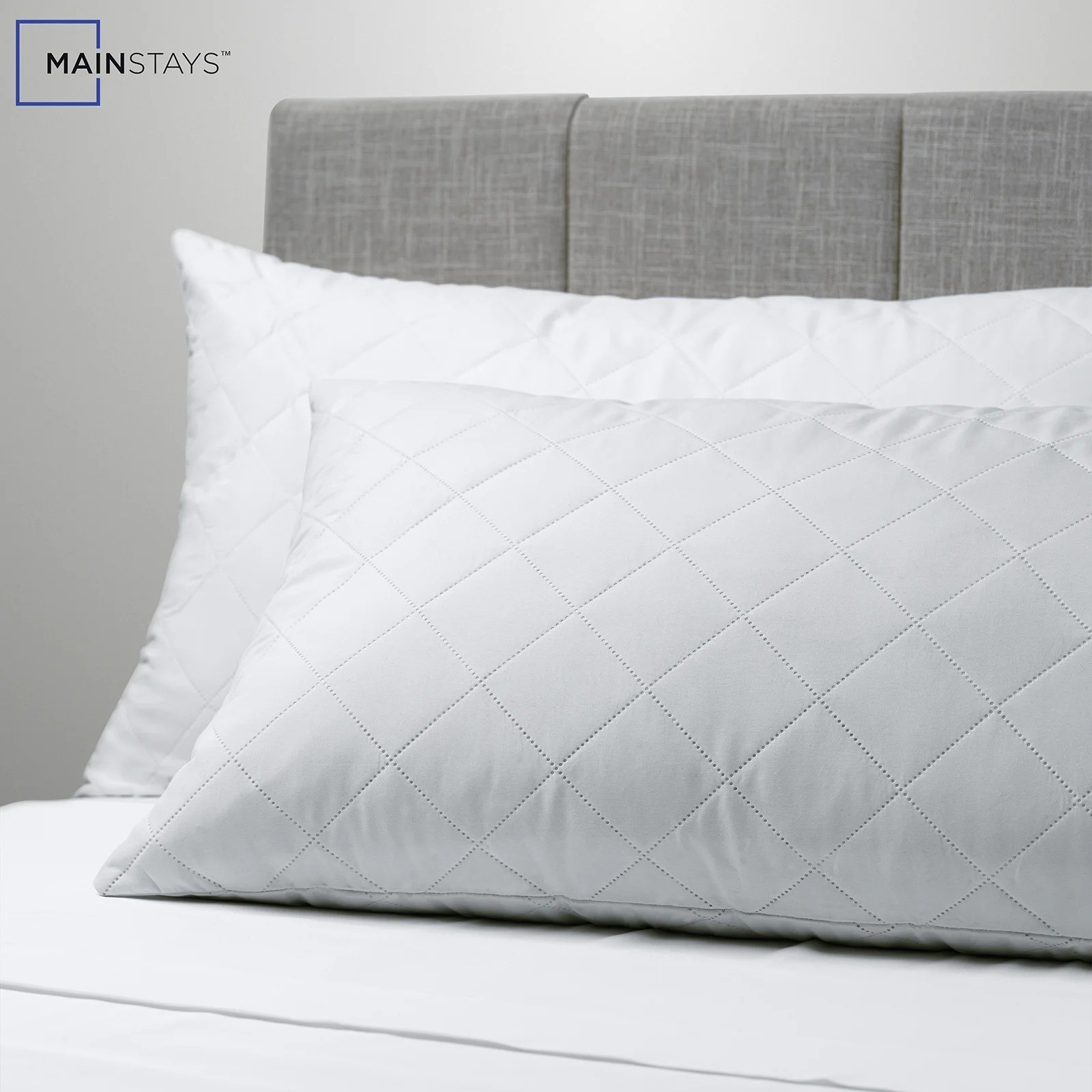Mainstays™ Memory Foam Cluster Bed Pillow, Standard Queen
