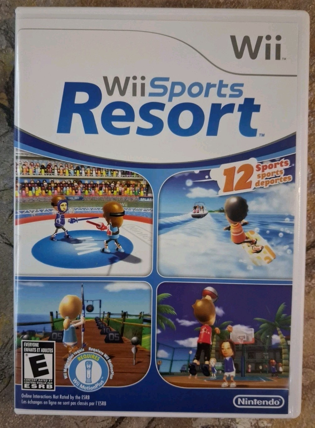 Wii Sports Resort Case + Manual - Nintendo Wii *NO GAME, EXCELLENT*