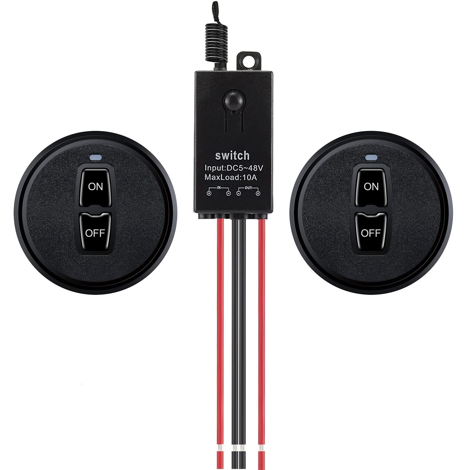 12v Wireless Switchmini Remote Control Switchdc 12v/24v/48v/10a Relay With 328ft