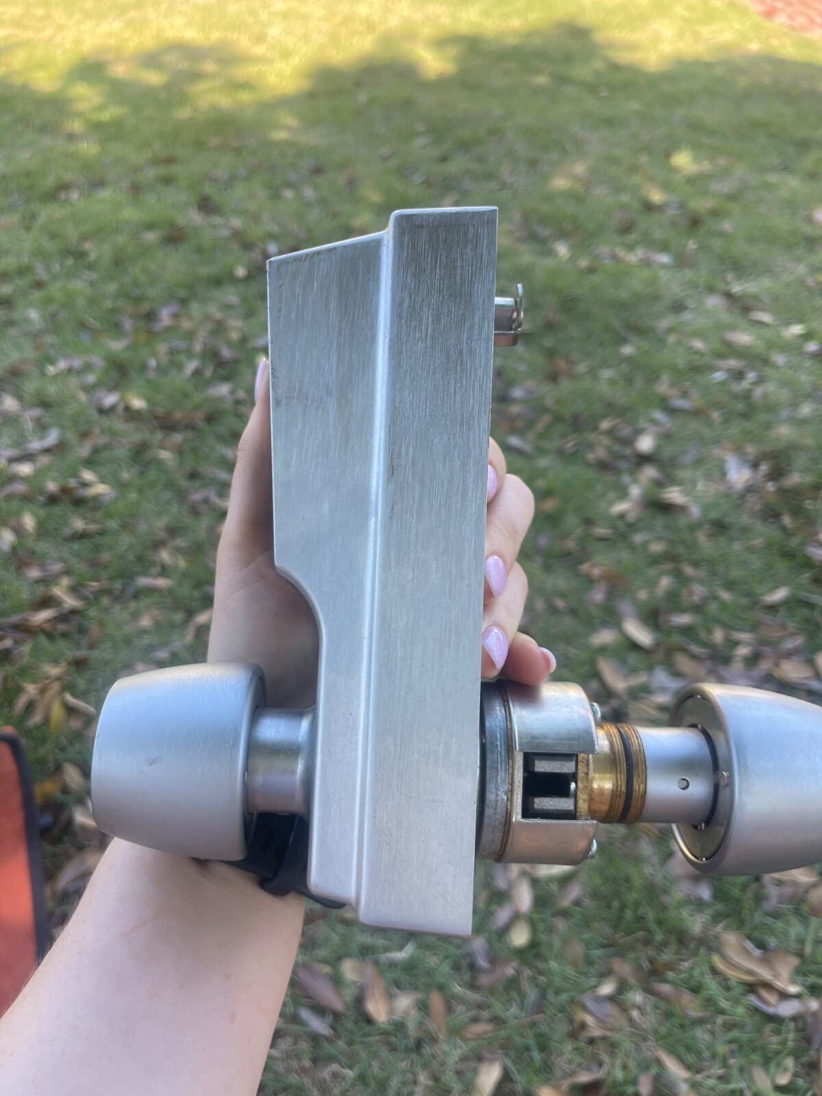 Kara security door lock. Factory setting, never used.