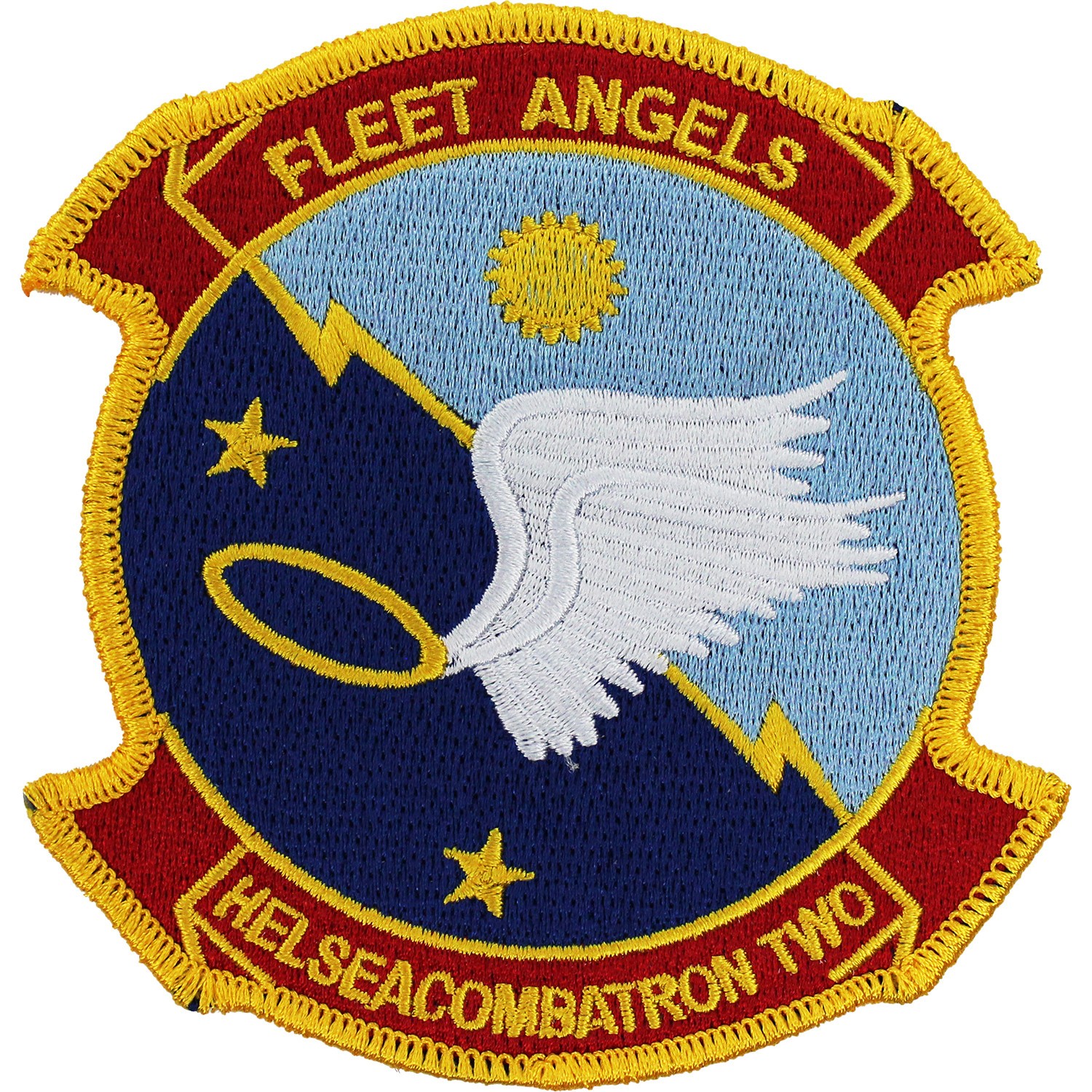 Navy Helicopter Sea Combat Squadron HSC-2 Patch (3 3/4"  x 4")  (Sew-On) P5567
