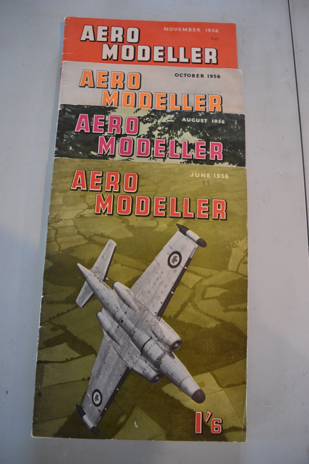 AERO MODELLER  Magazine - - 1956  -  Jun, Aug, Oct & Nov