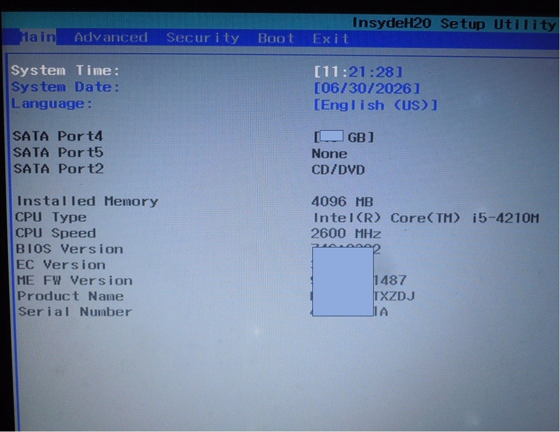 Intel CPU Core i5-4210M SR1L4 2.6GHz Intel ... Used Working