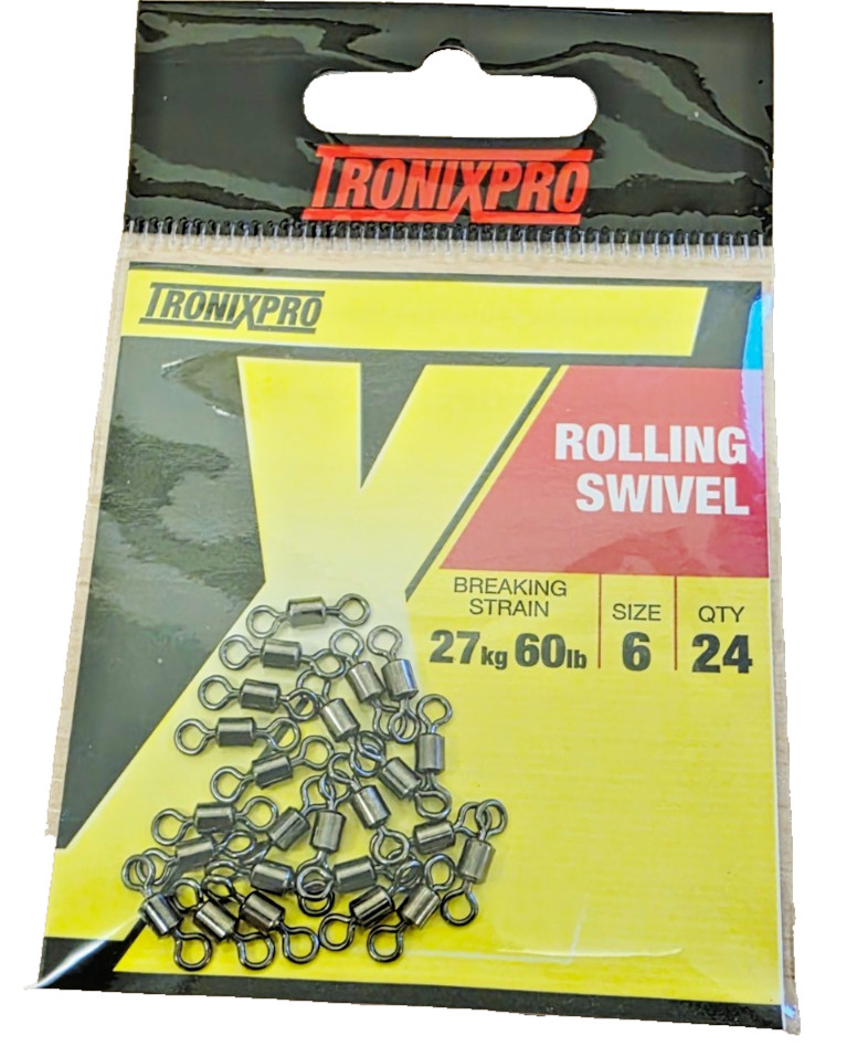 Tronix Pro Rolling Swivel | Size 6 | 27kg / 60lb - 24 Per Pack - T0136