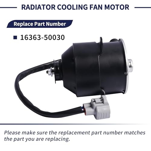 Radiator Cooling Fan Motor Driver Side Compatible with Lexus LS430 4.3L 2001