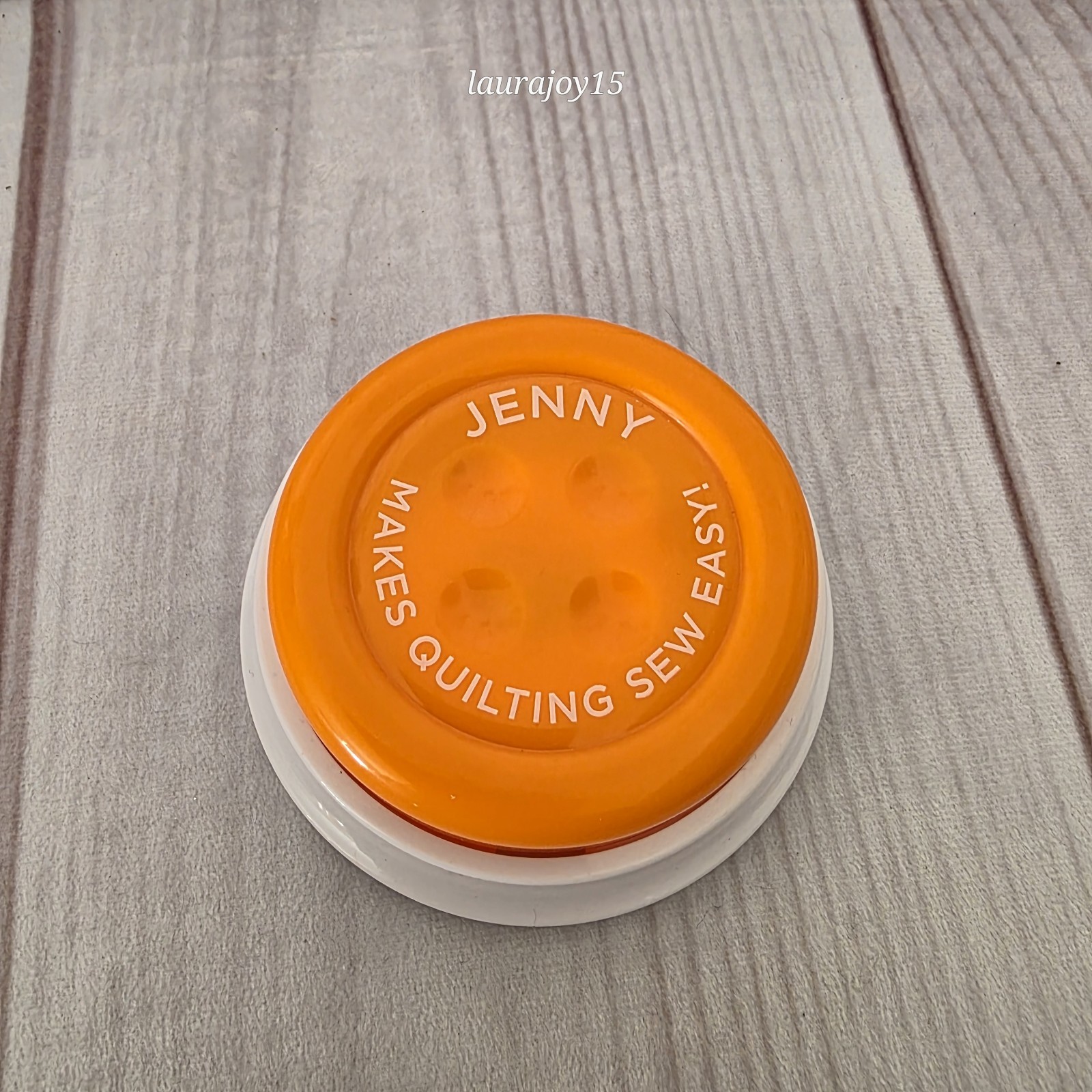 Jenny Makes Quilting Sew Easy Talking Funny Orange White