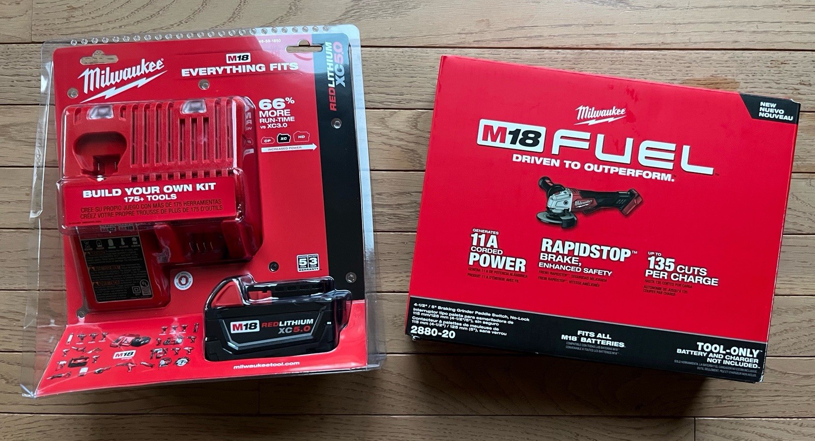 Milwaukee M18 FUEL 18V Lithium-Ion Brushless Cordless 4-1/2” Grinder Kit New