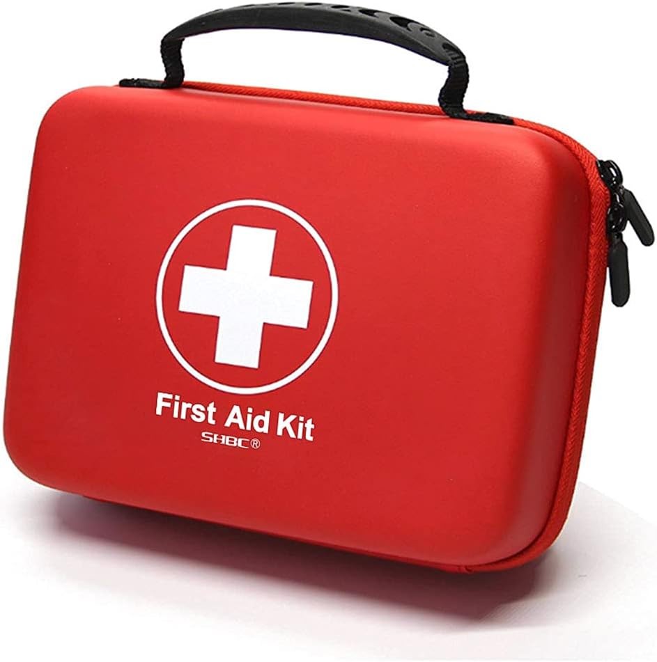 Compact First Aid Kit (228pcs) Designed for Family Emergency Care. Waterproof EV