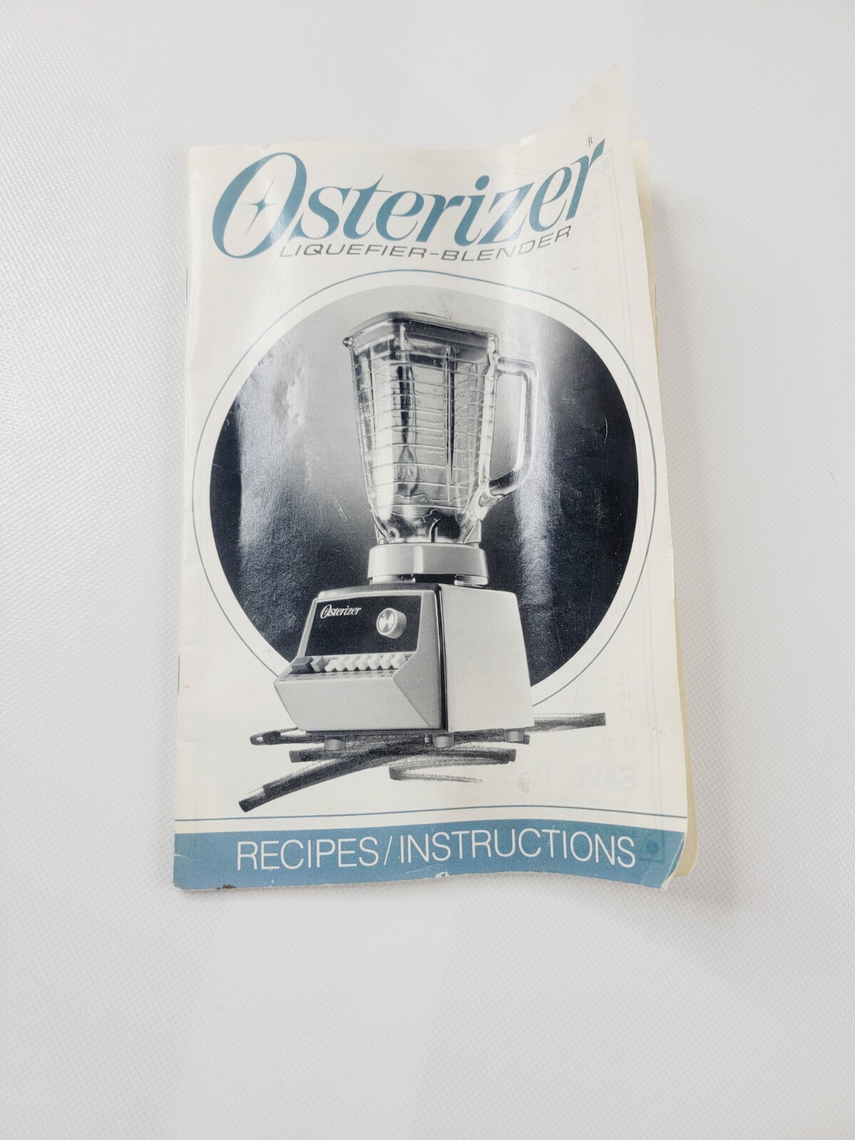 1988 OSTERIZER Liquefier-Blender Recipe Book Instructions Manual User Guide