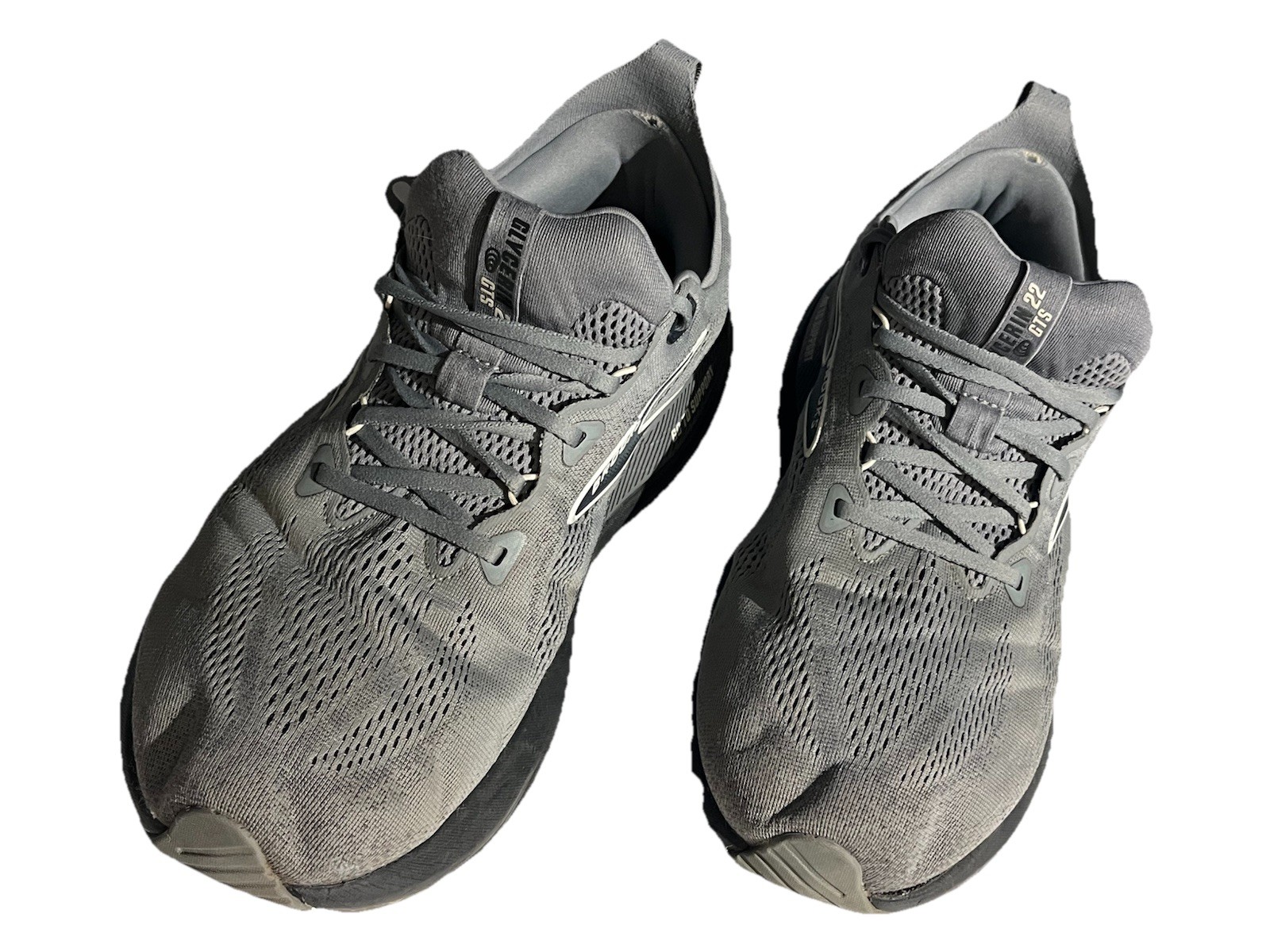 Brooks Glycerin GTS 22 Extra Wide Men's Running Shoes Gray Mesh Size 12 4E