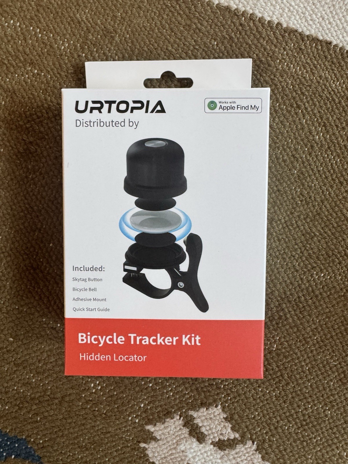 URTOPIA Bicycle Tracker Kit Anti-Theft Apple Find My Bluetooth ST-2307