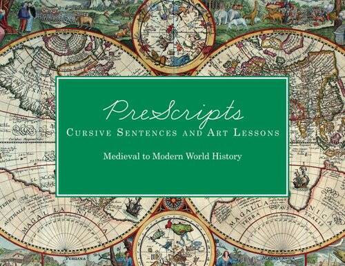 PreScripts Cursive Sentences and Art Lessons Medieval to Modern W - VERY GOOD