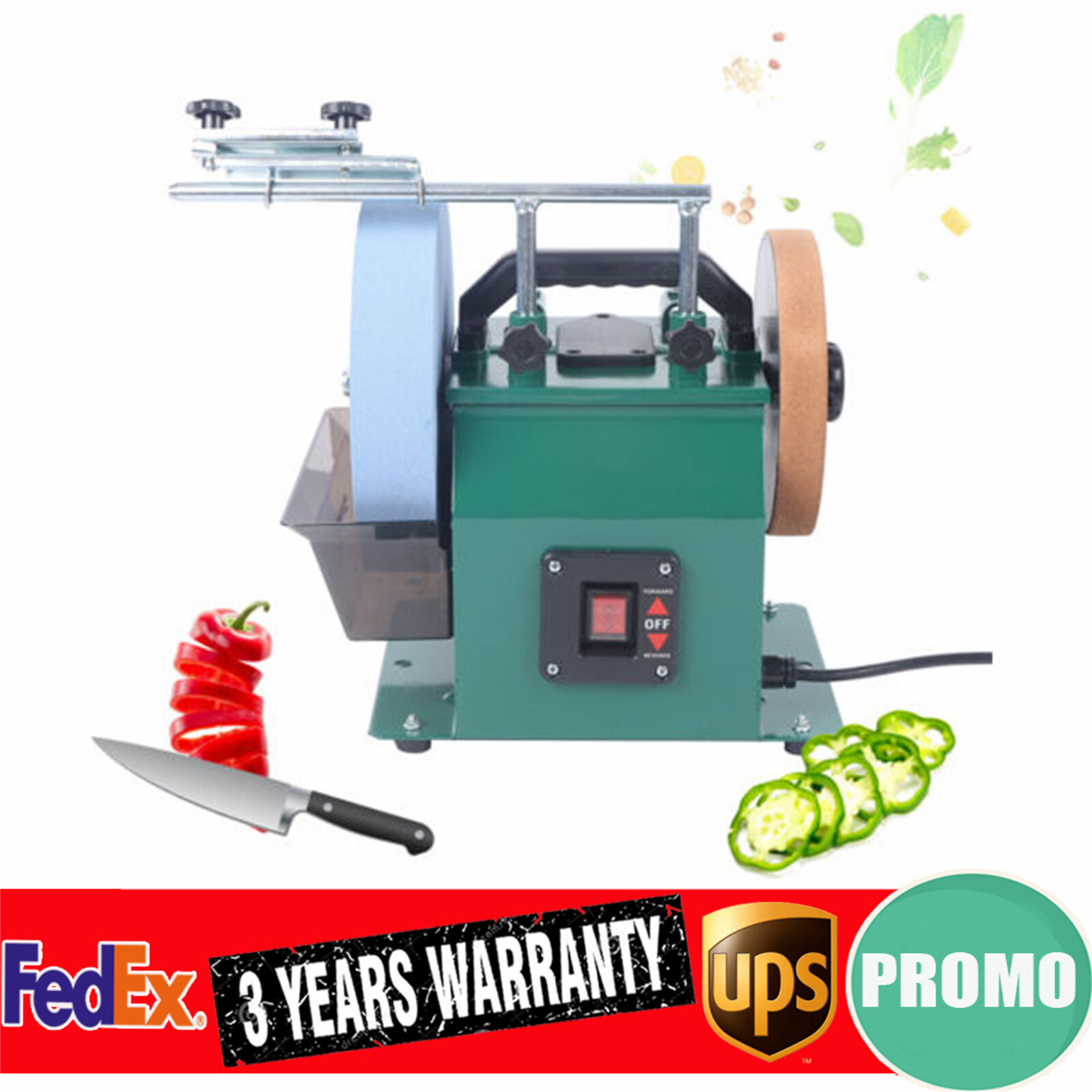 Electric Knife Sharpener Water-cooled Grinder Bench Wet Stone Grinding Machine