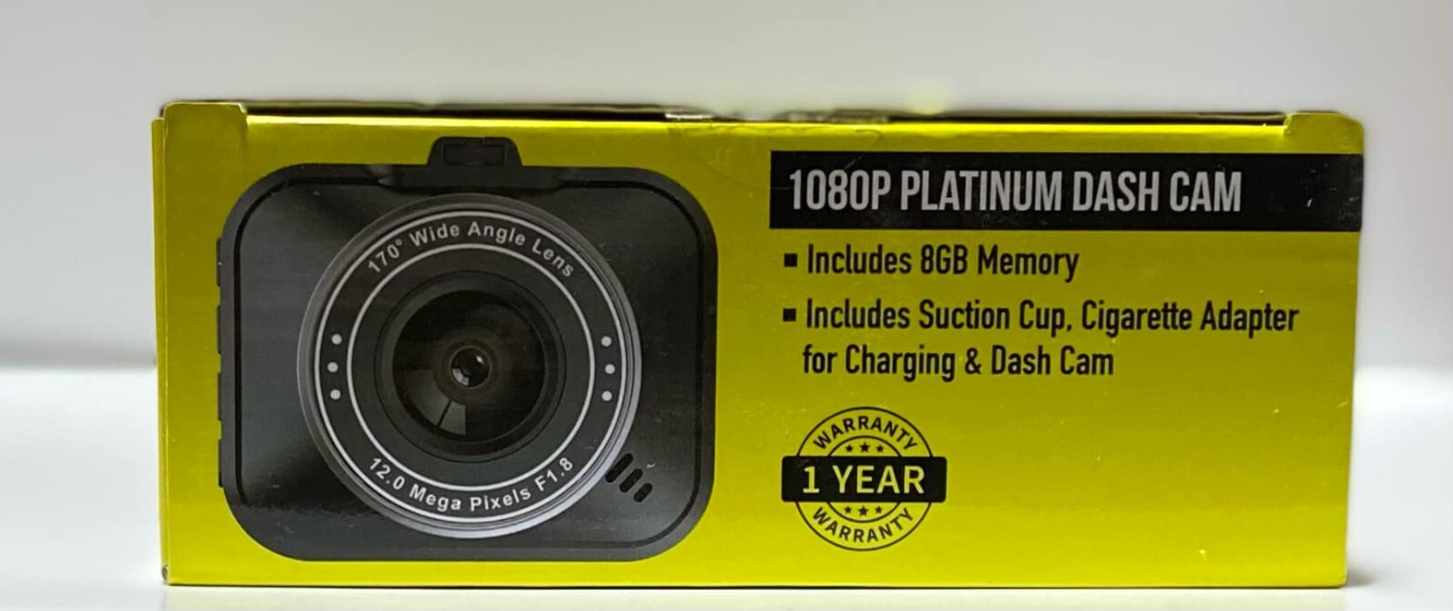 TD Electronics 1080P Platinum Dash Cam (Includes 8GB Memory)