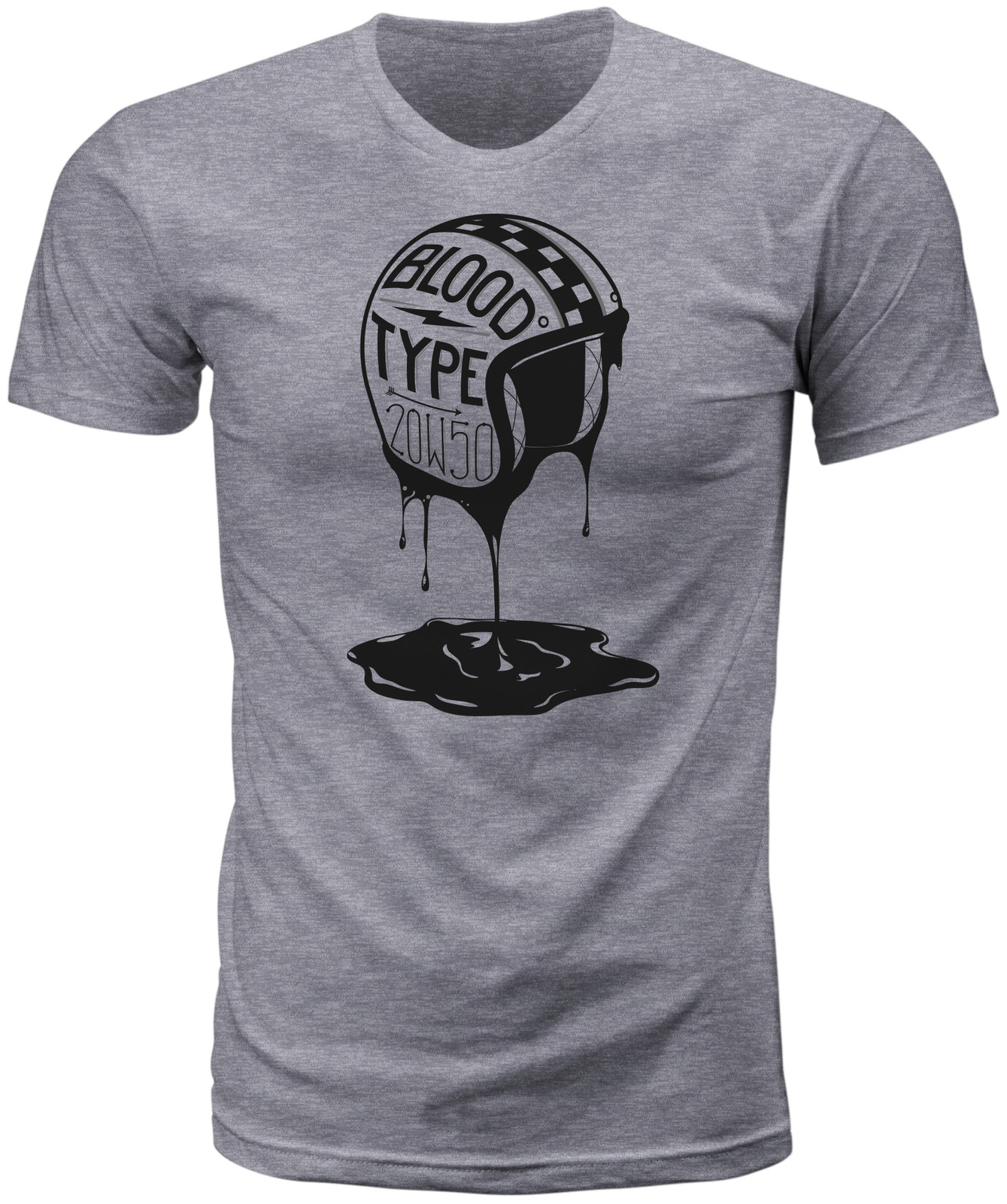 HIGHWAY 21 Blood Type Tee 3XL Heather