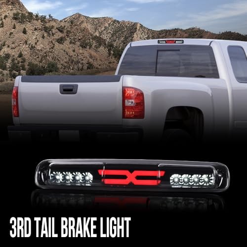 Third TailType X Brake Light High Mount Stop 1999-2006 Chevy Silverado Smoky