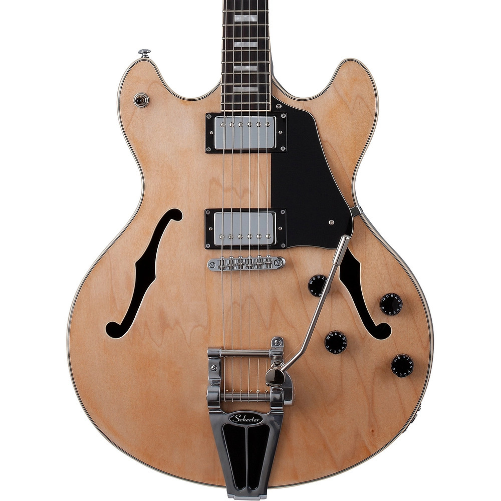 Schecter Guitar Research Corsair SemiHollow Electric Guitar Gloss Natural