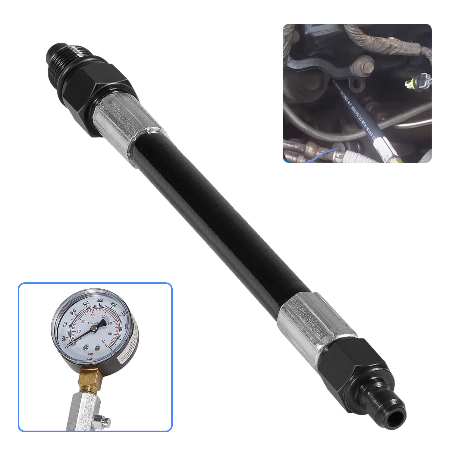 TU-15-24 Diesel Compression Test Adapter M14-1.25 For Ford/Navistar 6.0L 6.4L