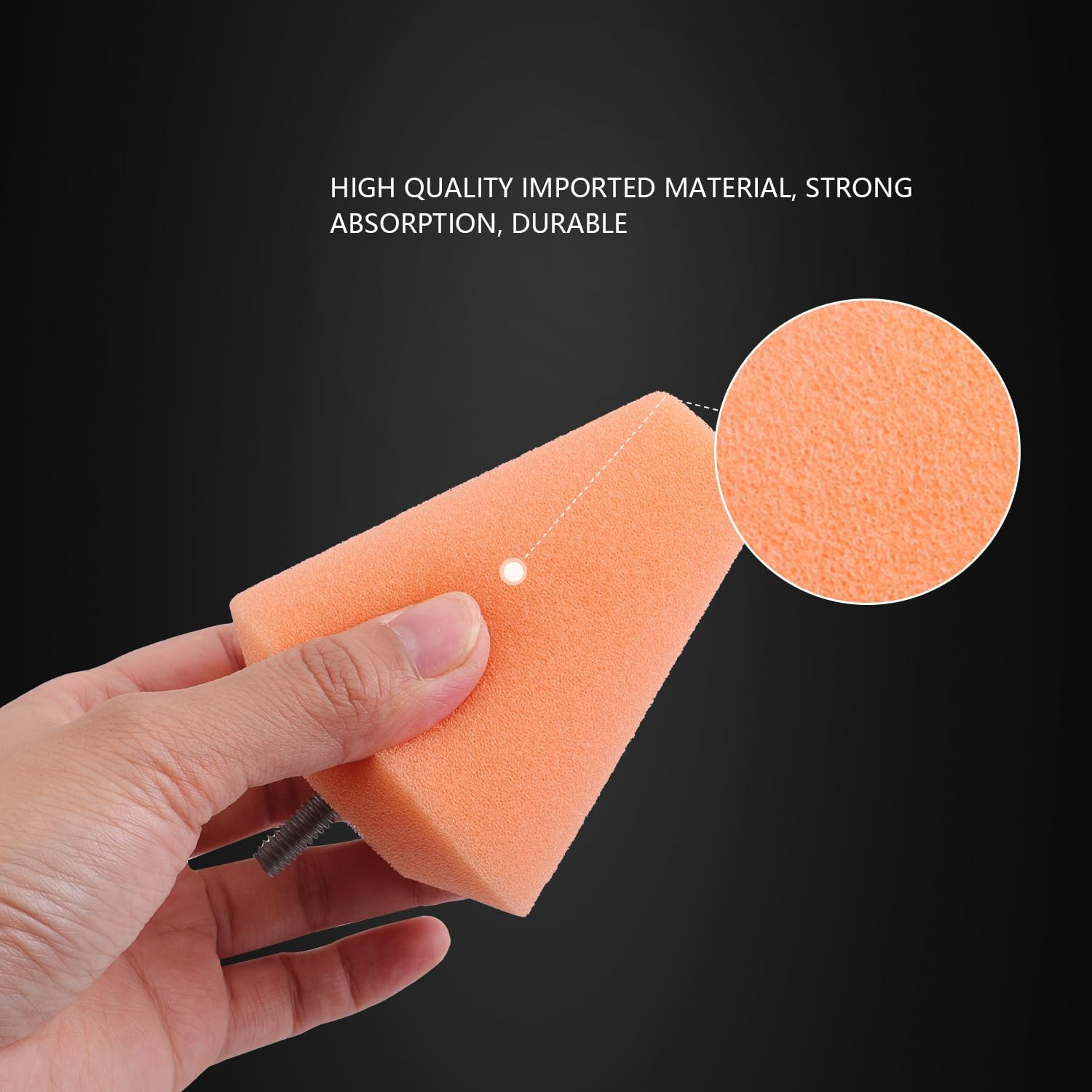 Polishing Cone, Car Wheel Hub Drill Buffing Sponge Pads Kit, Polishing Ball, 5