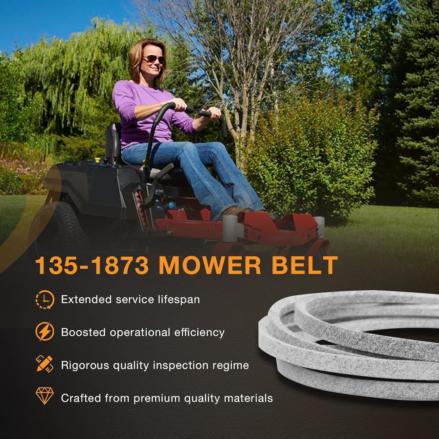 189" x 5/8" Deck Belt For Toro 60" Cut Titan HD 1500 2000 Max Z Master 135-1873