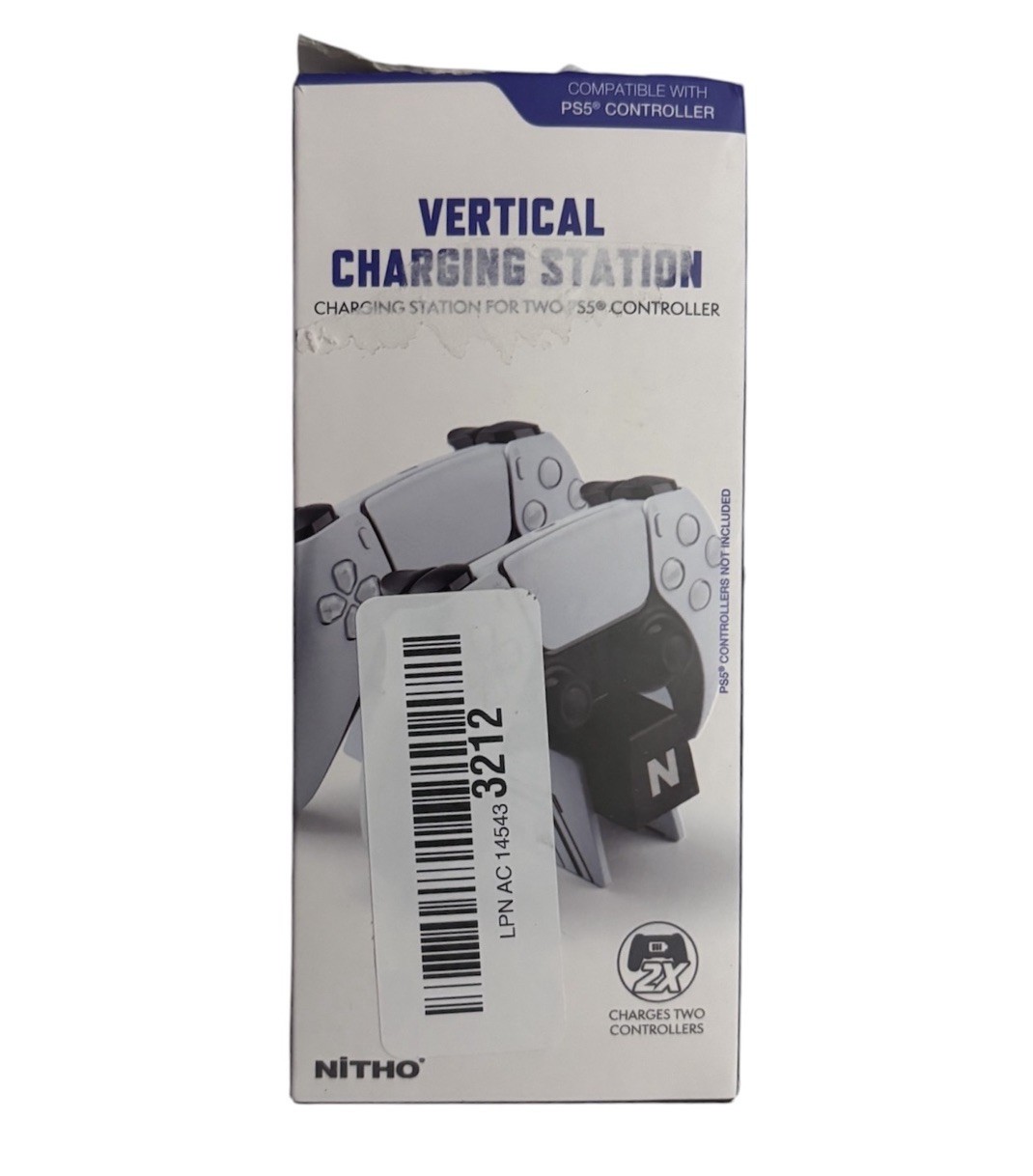 Nitho PS5 Vertical Controller Dual Fast Charging Station for PlayStation5 NEW OB
