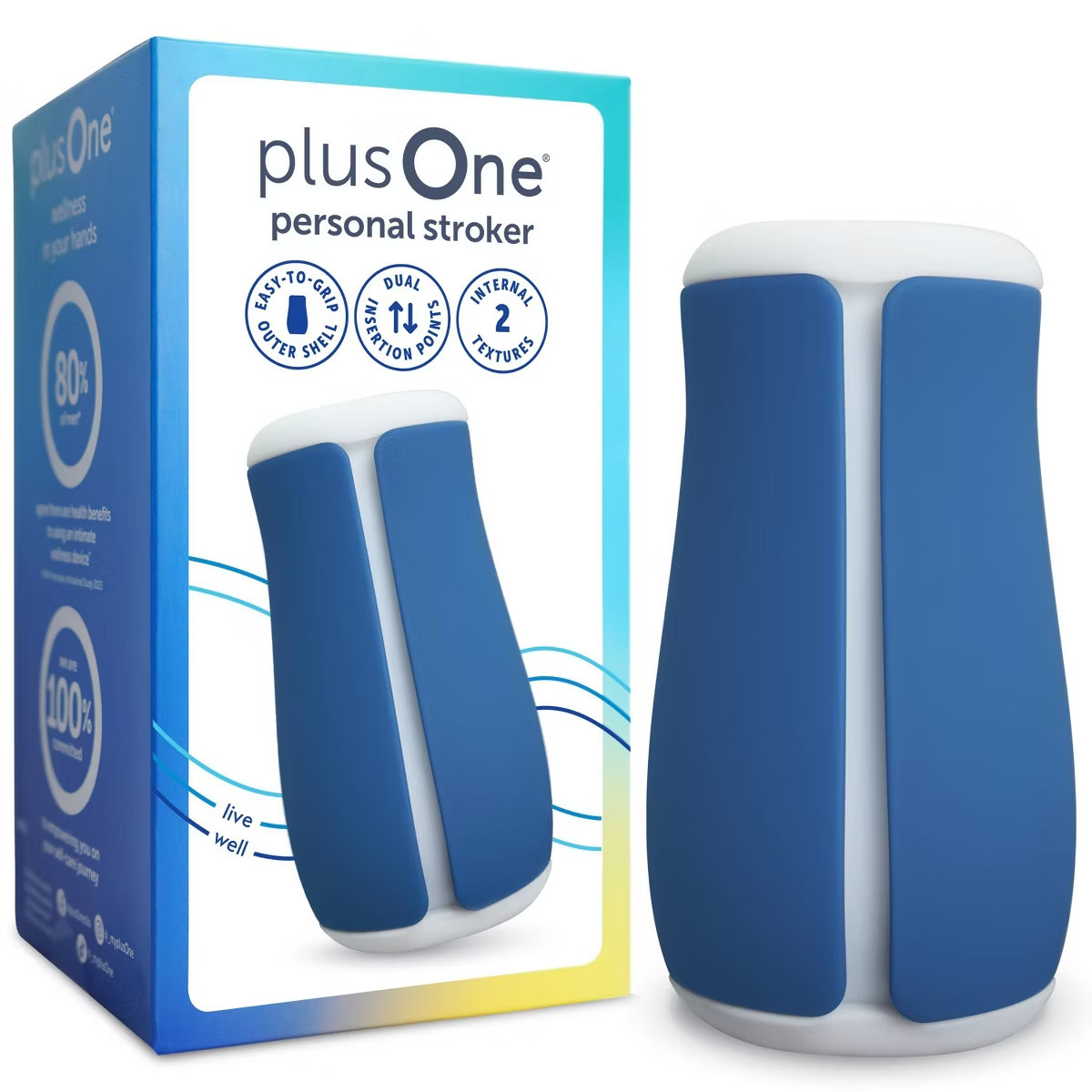 plusOne Personal Stroker Blue *New, Sealed