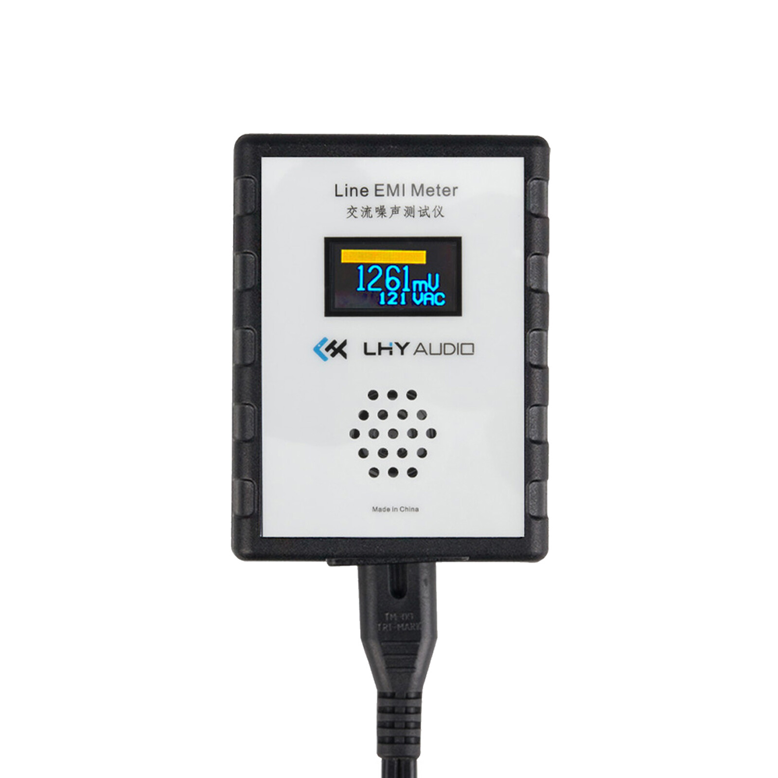 Line EMI Meter Mains Noise Tester Broadband AC Power Meter Ripple Analyzer OLED