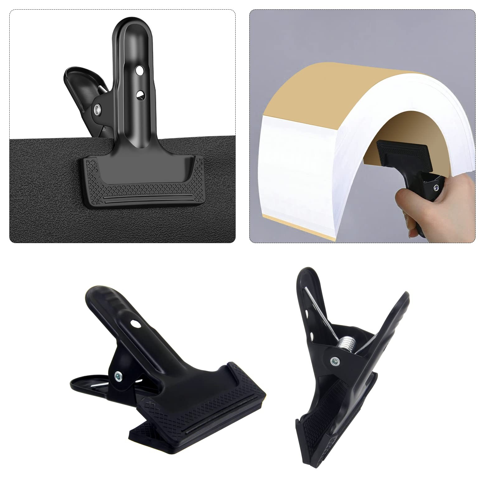 Heavy Duty Spring Clamps 4-1/4" - 2 Pack for Photography & Home Projects
