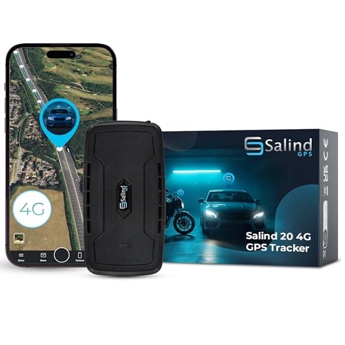 SALIND 4G GPS Tracker for Vehicles, Heavy MAGNETIC - Battery up to 180 days