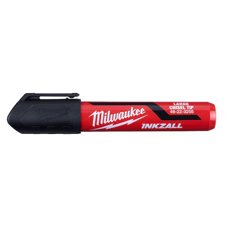 Milwaukee Tool 48-22-3250 Inkzall 3Pc Large Chisel Tip Black Marker