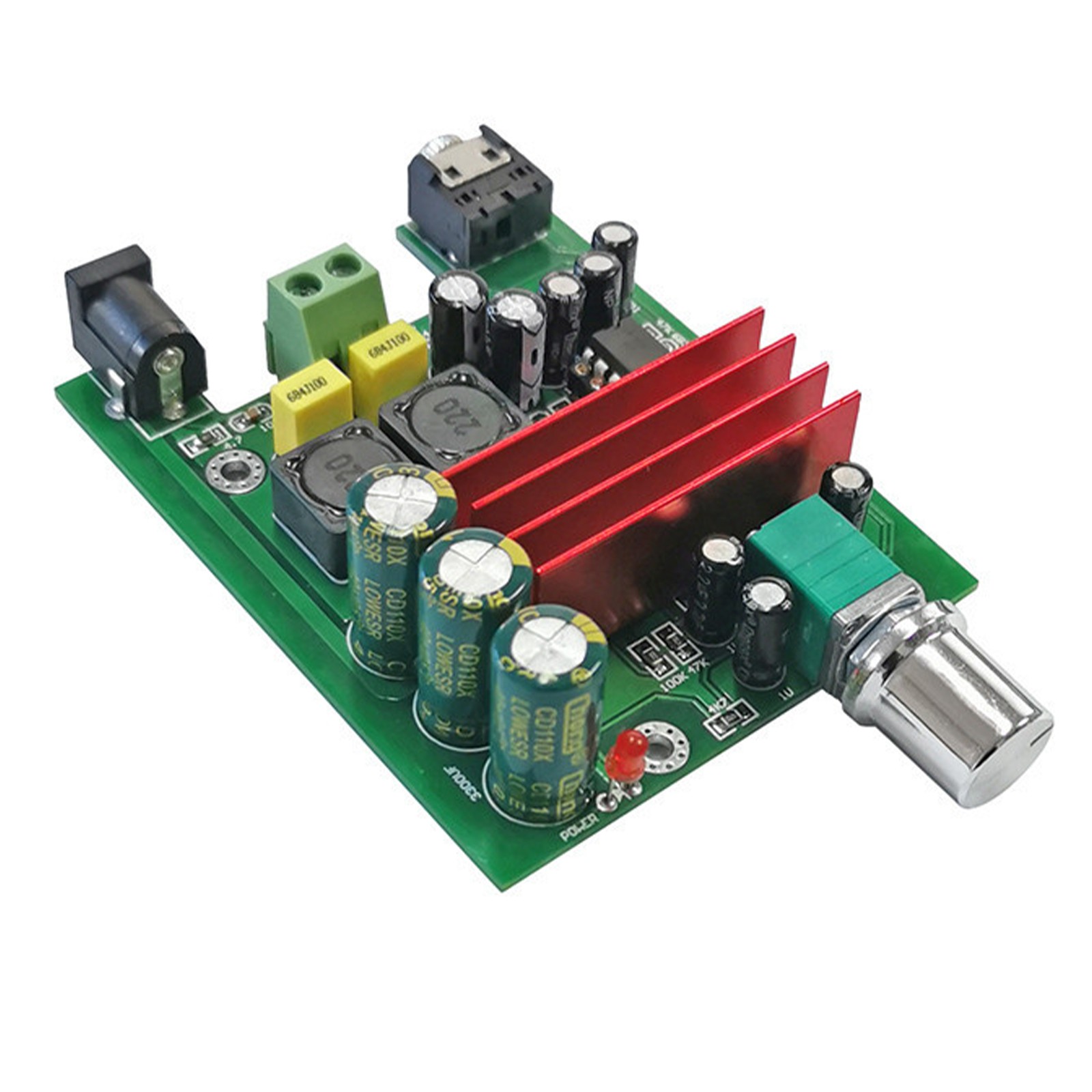 100W TPA3116D2 Digital Amplifier PCB Board Standard 5.5mm Power Jack Connector