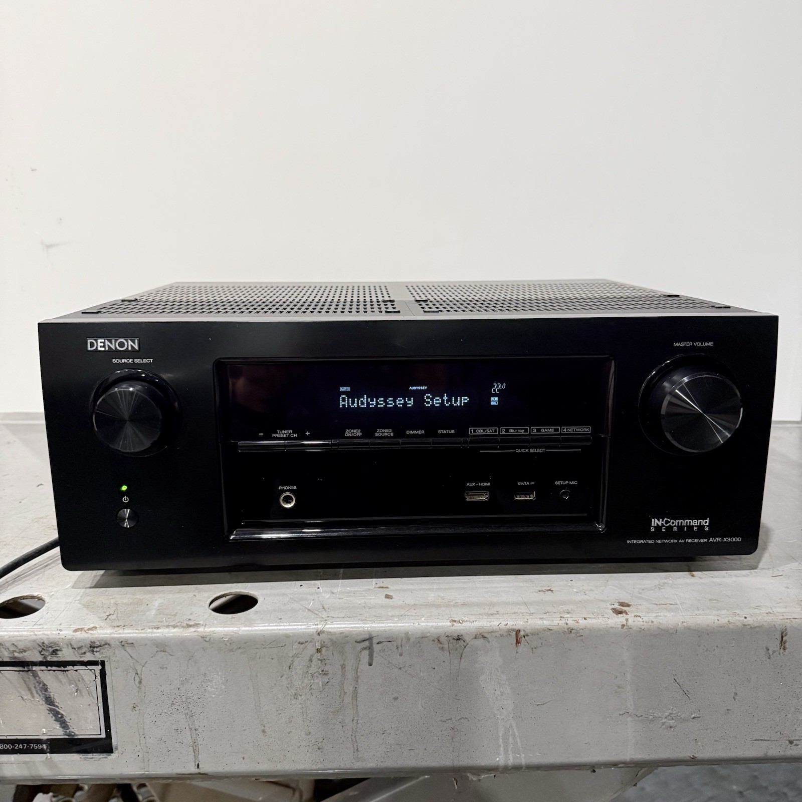 Denon AVR-X3000 7.1 CH 4K UHD Integrated Network A/V Receiver +Remote *BUNDLE!