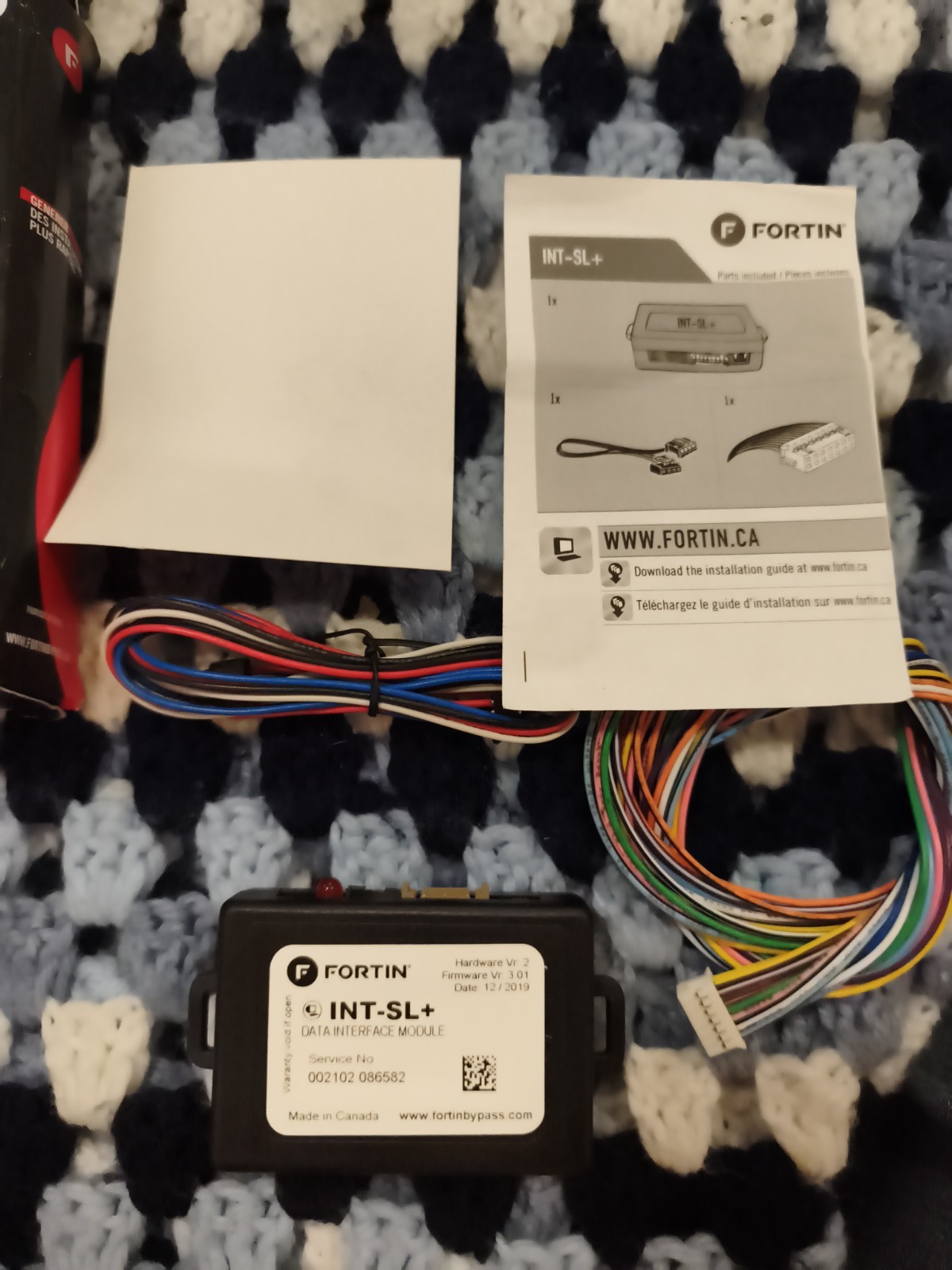Fortin INT-SL-PL Immobilizer Bypass Door Lock Interface Module Remote Start