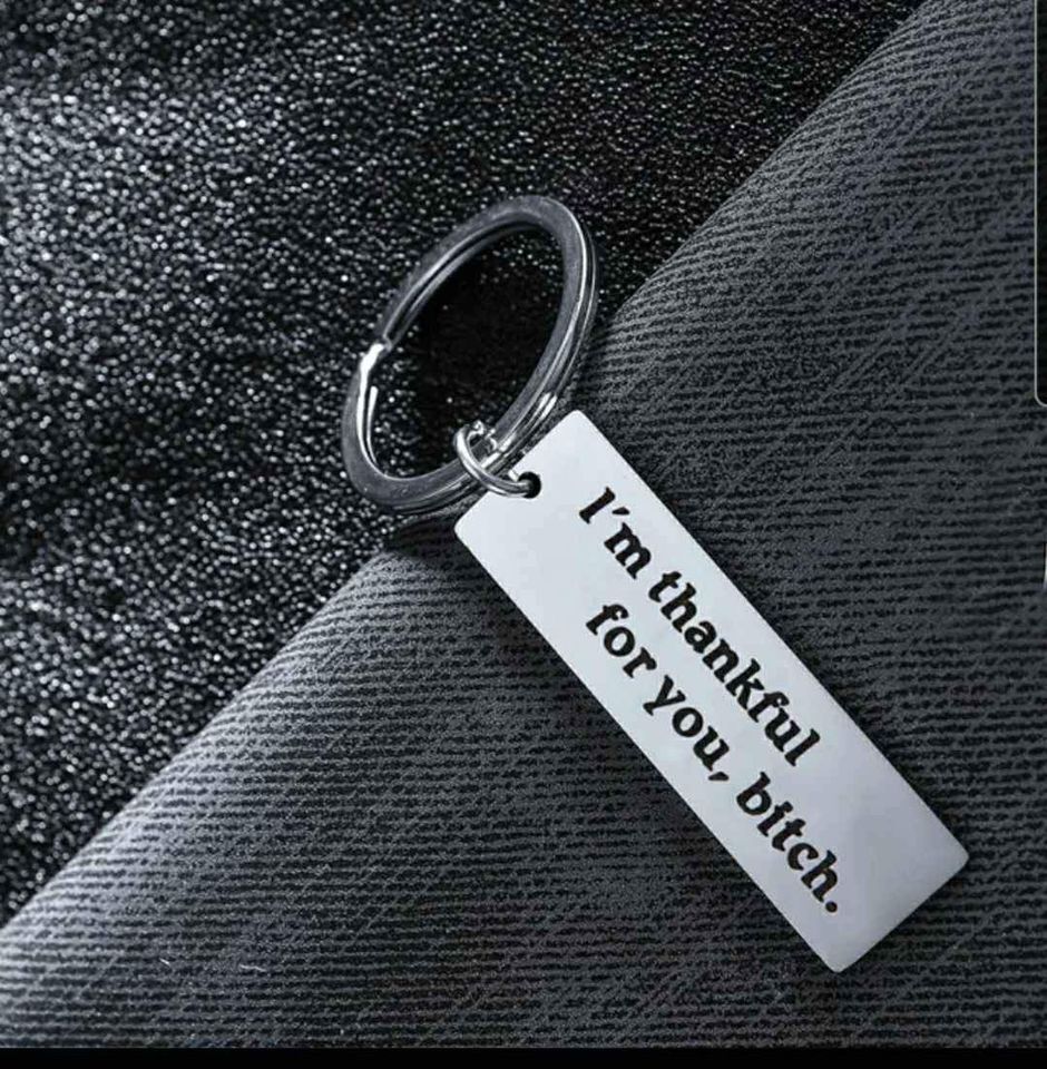 I'm Thankful For You Keychain