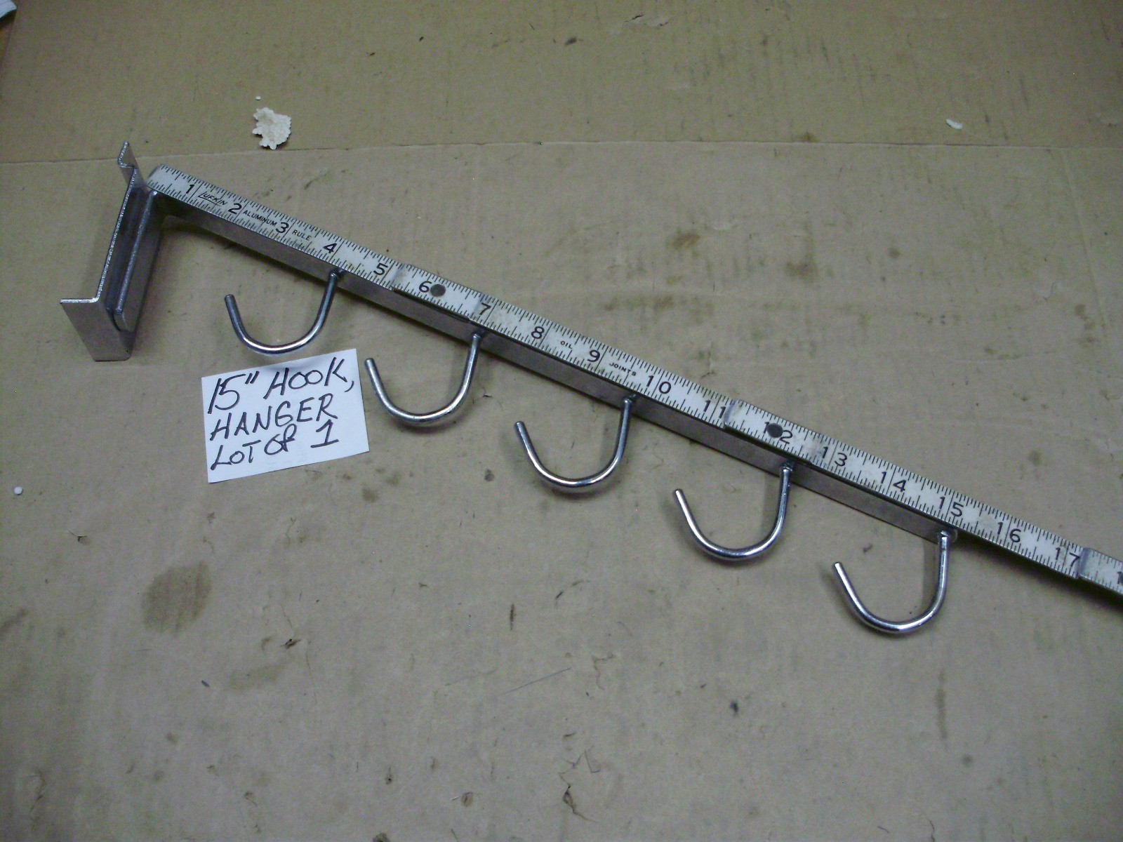Slat Wall Board Chrome Hooks / Hangers, Various Lengths & Styles