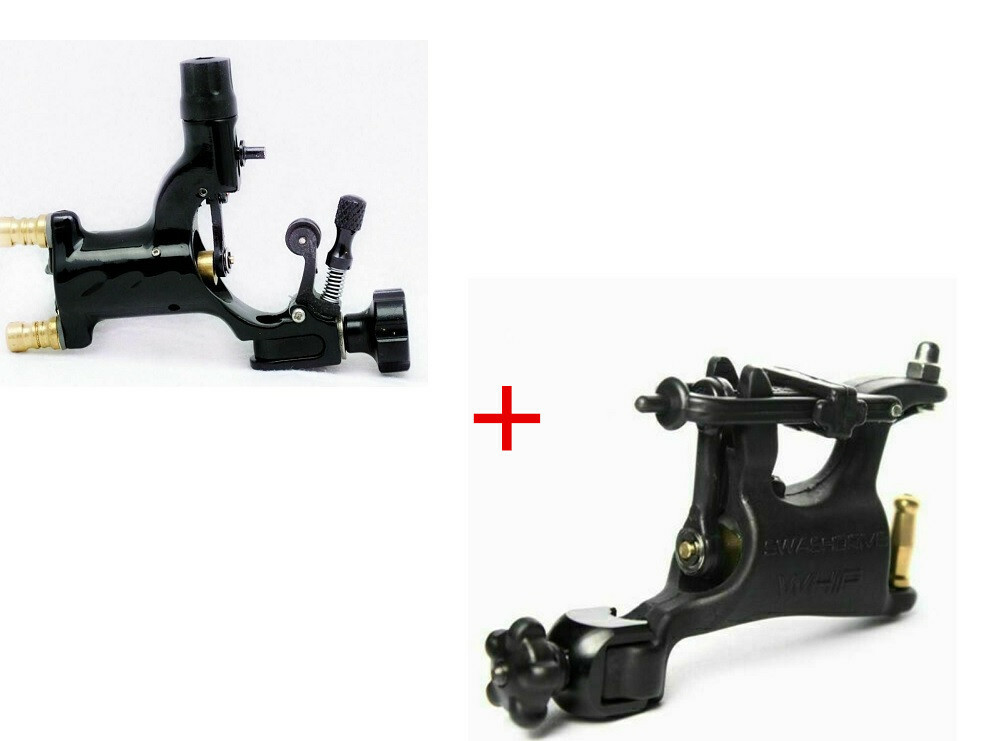 US STOCK Black Dragonfly&Whip  Rotary Tattoo Machine Motor Gun Liner Shader