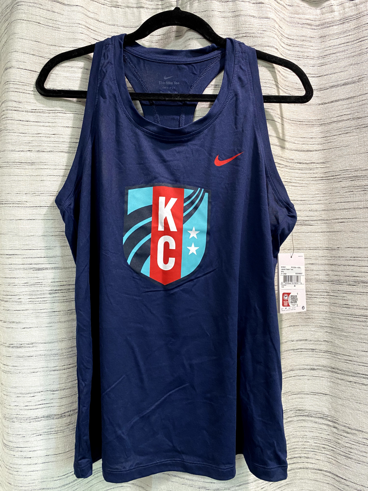 NWT Nike Legend classic tank KC Current Navy womens t back XL FREE SHIP! Z5