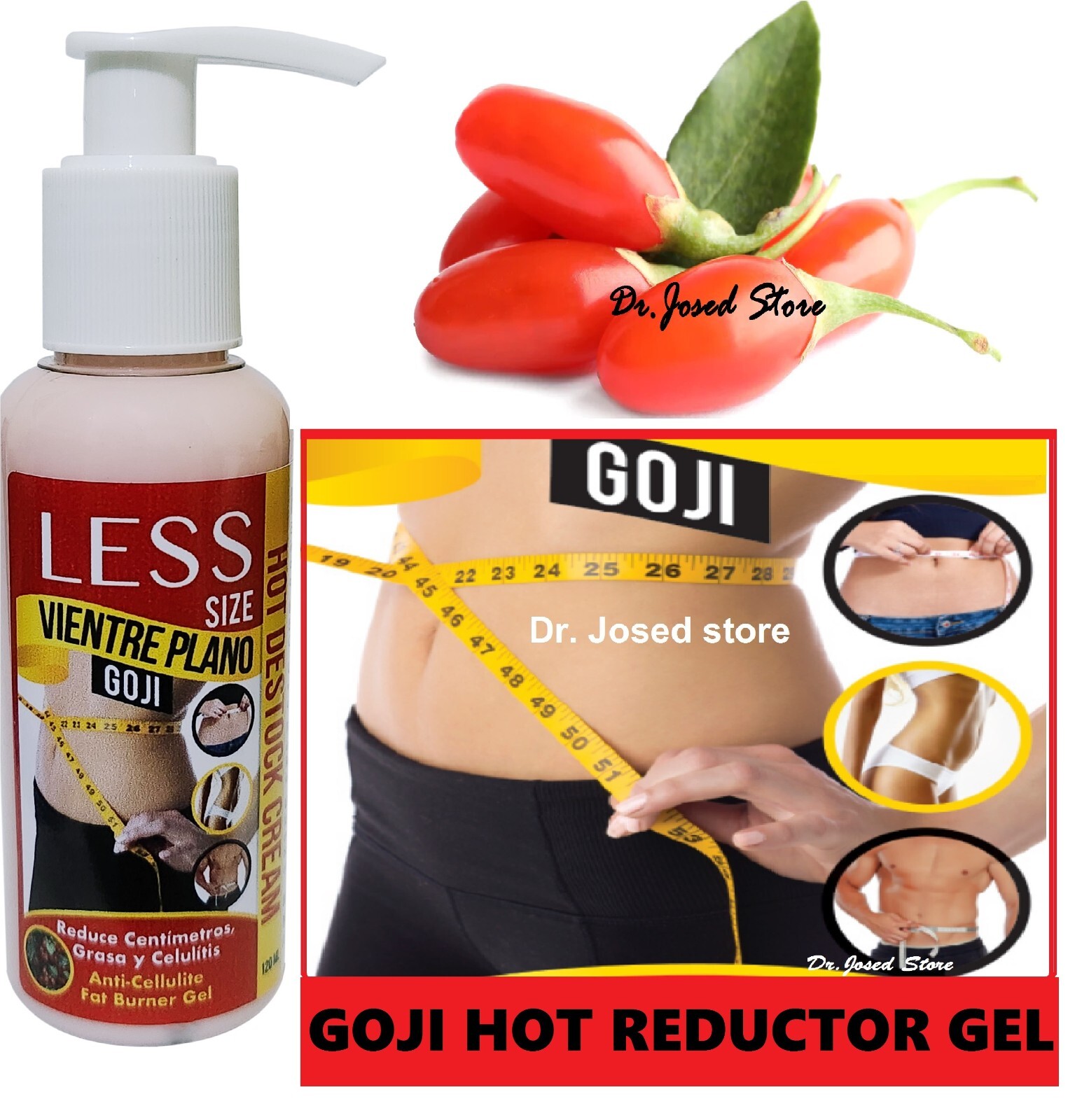 1VientrePlano Reductor QuemaGrasa HOT GEL AntiCelulitis100% EXTRACTO DE CAFE