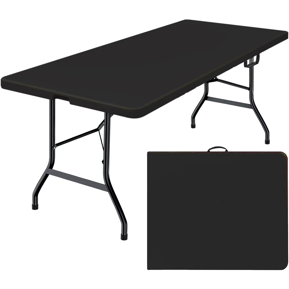 6 ft Folding Plastic Table Indoor Outdoor Picnic Party Dining Camp