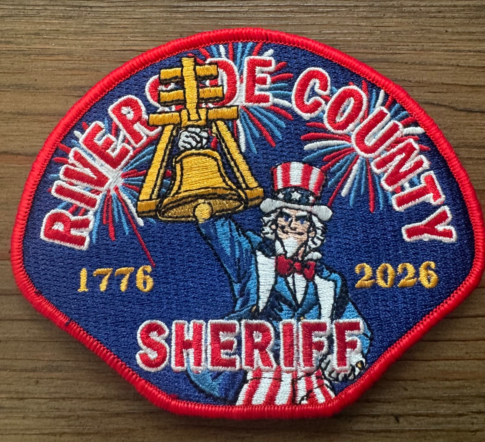 Riverside County Sheriff’s Office 250th 4th of July patch.