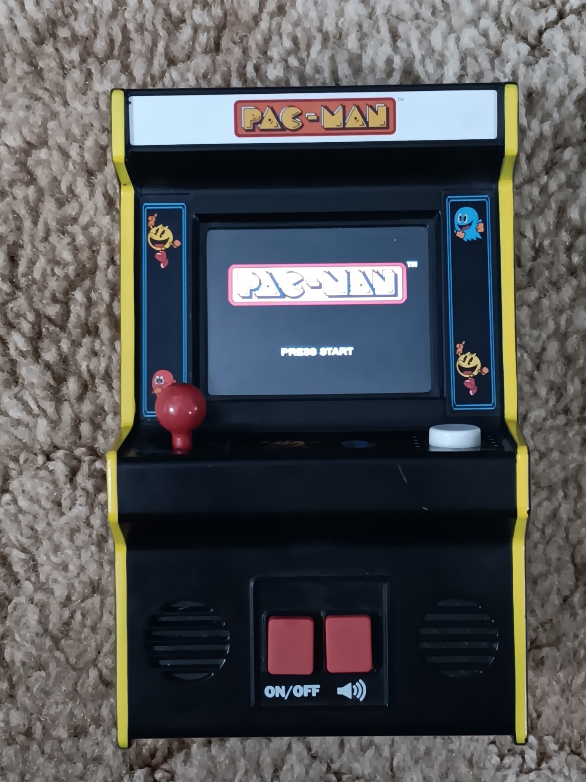 Pac-Man Mini Arcade Cabinet Basic Fun 2019 Game Works Great With Joystick