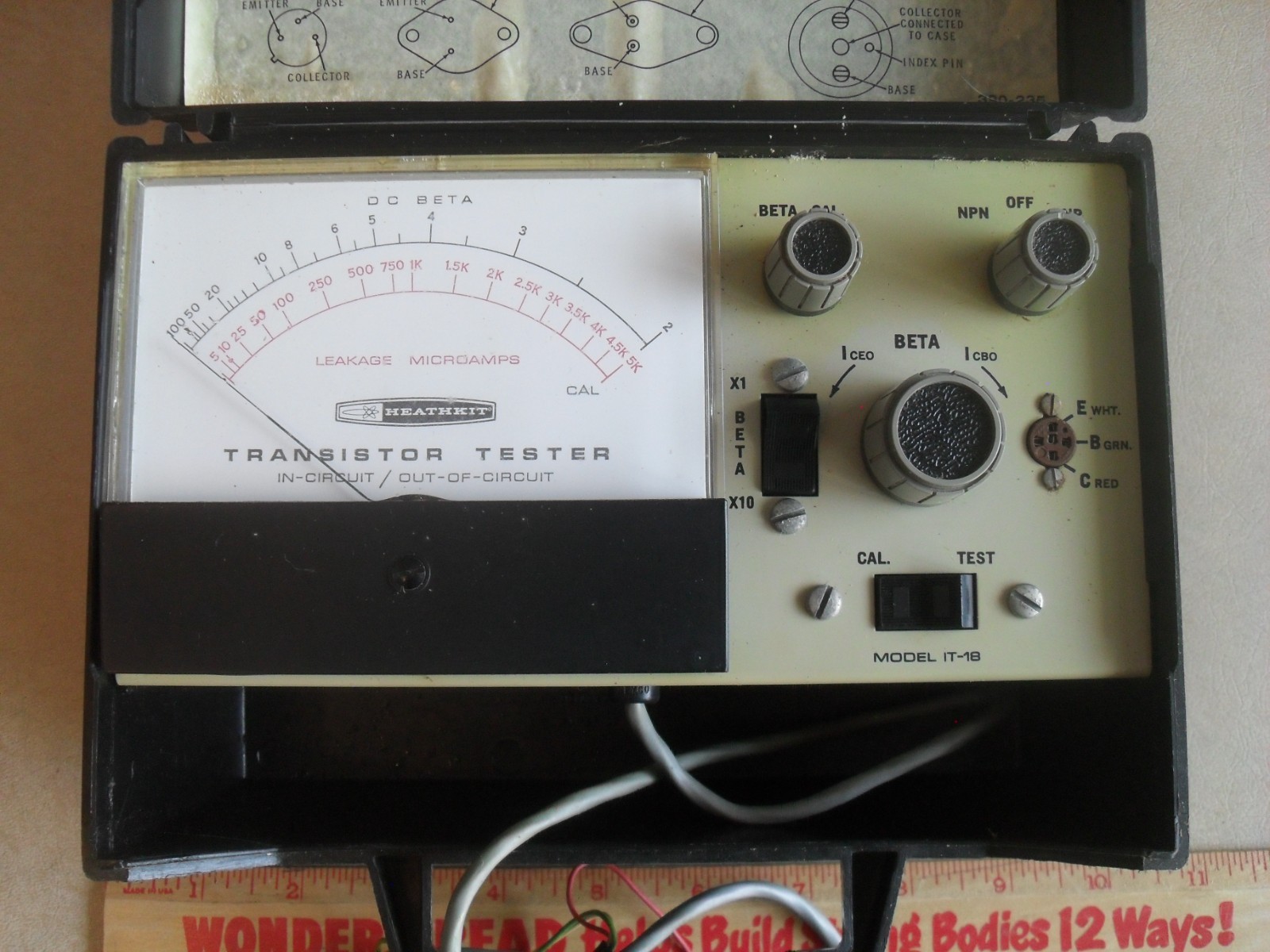 Vintage Heathkit Model IT-18 Transistor Checker in Original Box ** Not Tested **