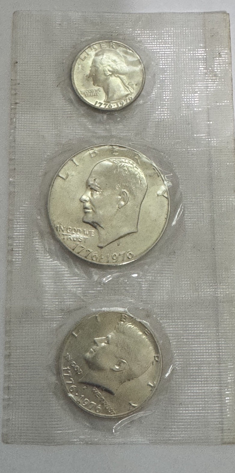 1776-1976 U.S. Bicentennial 40% Silver 3 Coin Proof Set Sealed