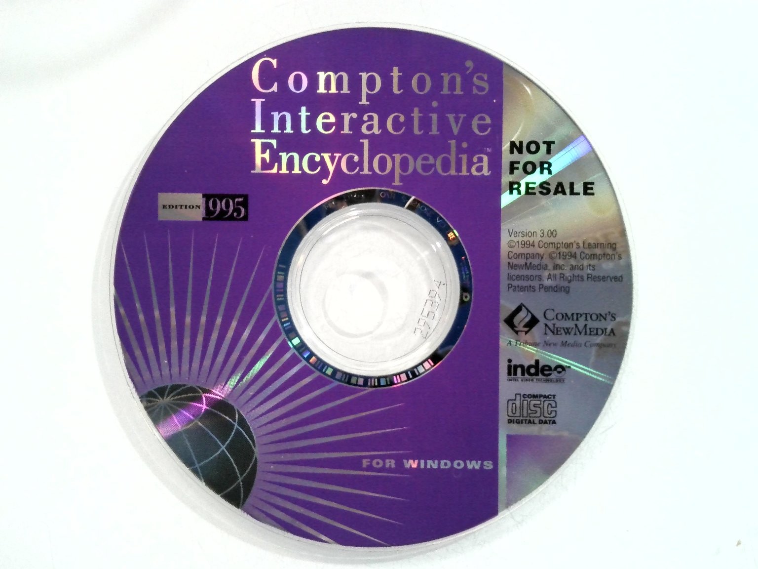 Compton's Interactive Encyclopedia 995 Software CD Windows 1994 v3.00