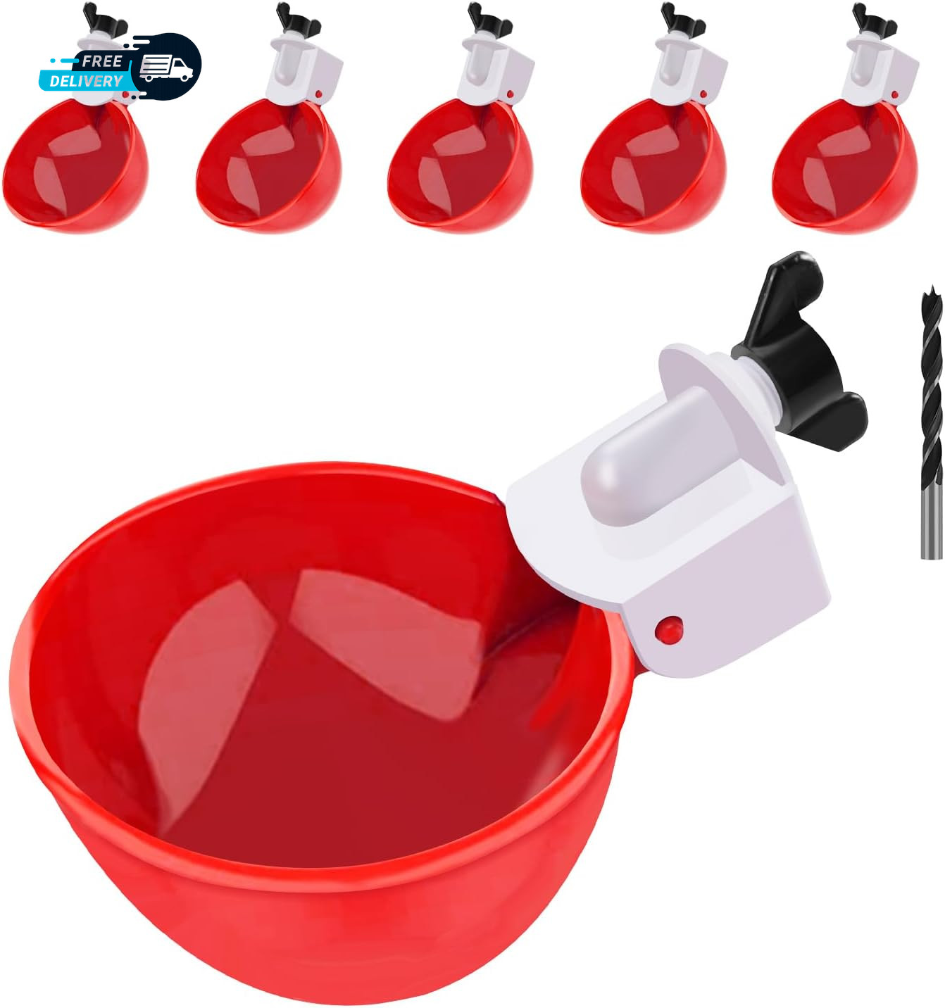 Chicken Waterer Cups 6 Packs Large Chicken Watering Cups Automatic Chicken