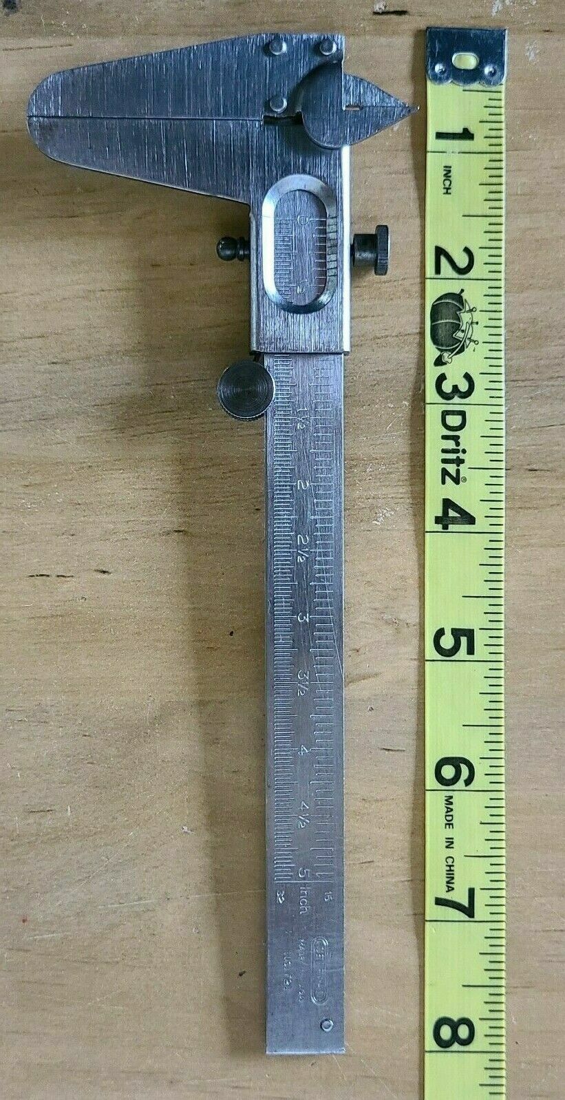 New Vernier Calipers ID OD Depth Gauge Tool Measuring 5" USA