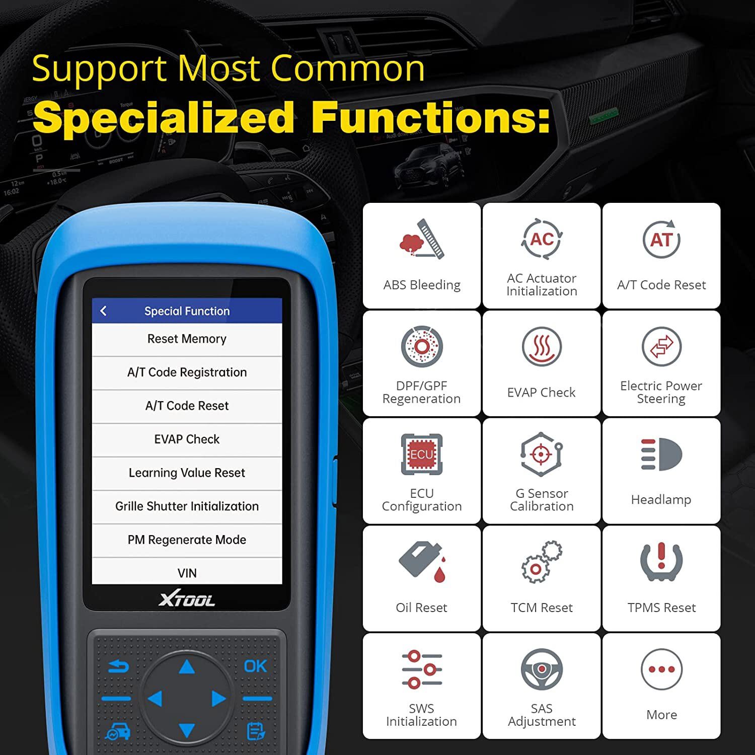 XTOOL PS701 PRO Auto All System Diagnostic Bi-Directional Scan For Japanese Cars